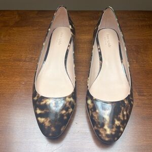 Kate Spade women’s animal print flats patent leather size 11